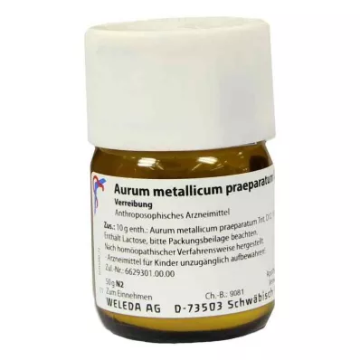 AURUM METALLICUM PRAEPARATUM D 12 Triturace, 50 g