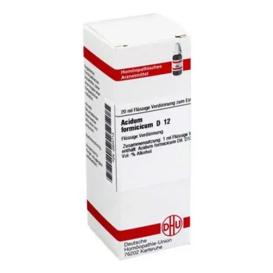 ACIDUM FORMICICUM D 12 Ředění, 20 ml