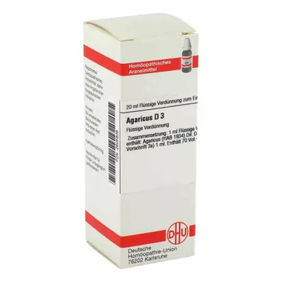 AGARICUS D 3 Ředění, 20 ml