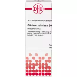 CHININUM SULFURICUM D 6 Ředění, 20 ml