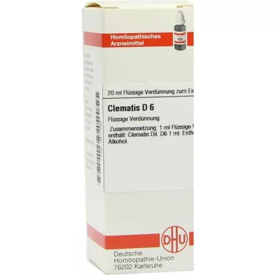 CLEMATIS D 6 Ředění, 20 ml CLEMATIS D 6 Ředění, 20 ml