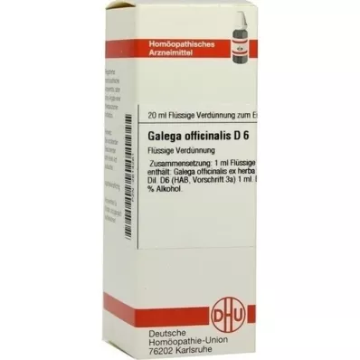 GALEGA officinalis D 6 Ředění, 20 ml