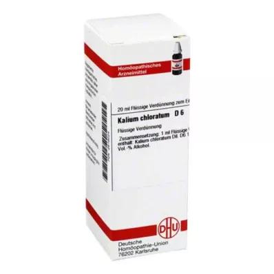 KALIUM CHLORATUM D 6 Ředění, 20 ml KALIUM CHLORATUM D 6 Ředění, 20 ml