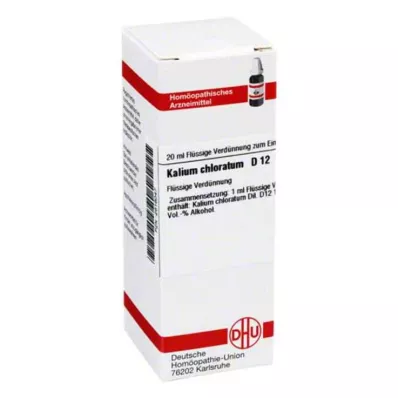 KALIUM CHLORATUM D 12 Ředění, 20 ml
