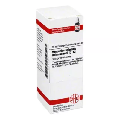 MERCURIUS SOLUBILIS Hahnemanni D 12 Ředění, 20 ml