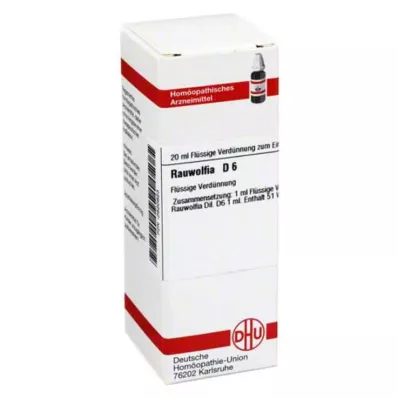 RAUWOLFIA D 6 Ředění, 20 ml