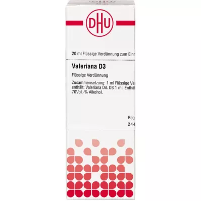 VALERIANA D 3 Ředění, 20 ml