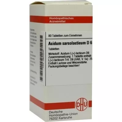 ACIDUM SARCOLACTICUM D 6 tablet, 80 ks