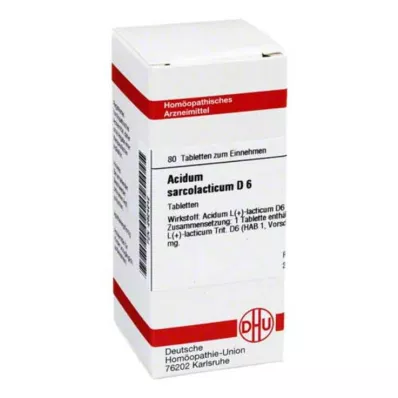 ACIDUM SARCOLACTICUM D 6 tablet, 80 ks