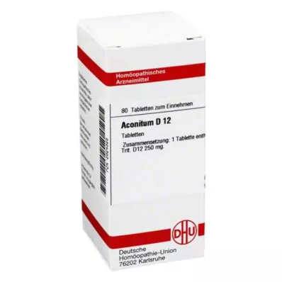 ACONITUM D 12 tablet, 80 ks