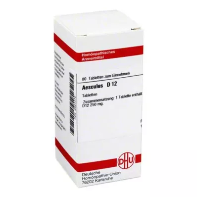 DHU Aesculus D 12 tablet, 80 ks
