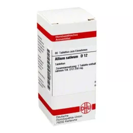 ALLIUM SATIVUM D 12 tablet, 80 ks