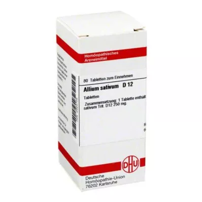 ALLIUM SATIVUM D 12 tablet, 80 ks