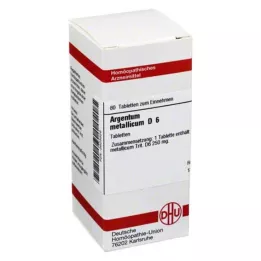 ARGENTUM METALLICUM D 6 tablet, 80 ks