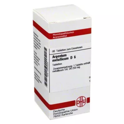 ARGENTUM METALLICUM D 6 tablet, 80 ks