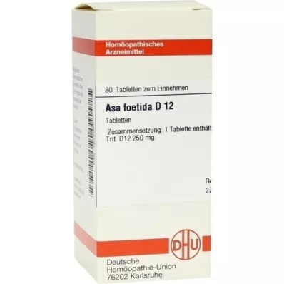 ASA FOETIDA D 12 tablet, 80 ks