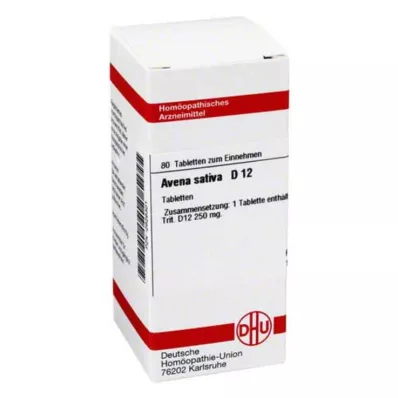 AVENA SATIVA D 12 tablet, 80 ks