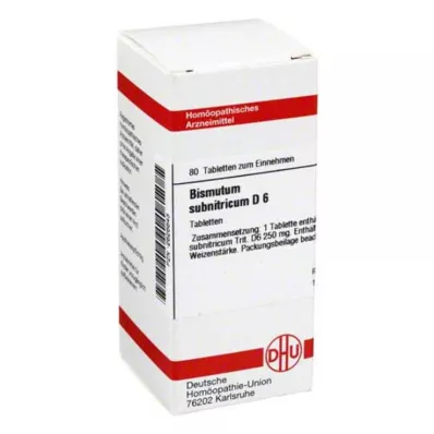 DHU Bismutum Subnitricum D 6 tablet, 80 ks