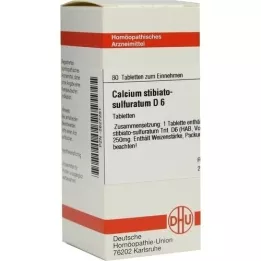 CALCIUM STIBIATO sulphuratum D 6 tablet, 80 ks