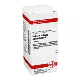 CALCIUM STIBIATO sulphuratum D 6 tablet, 80 ks