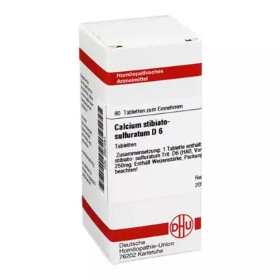 DHU Calcium Stibiato Sulfuratum D 6 tablet, 80 ks