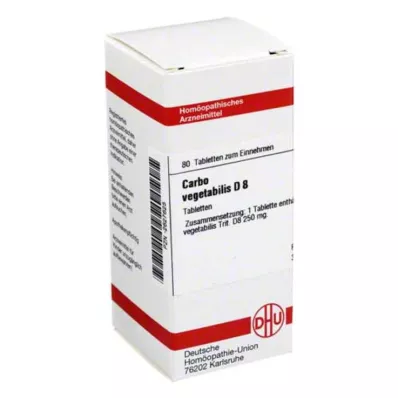 CARBO VEGETABILIS D 8 tablet, 80 ks CARBO VEGETABILIS D 8 tablet, 80 ks