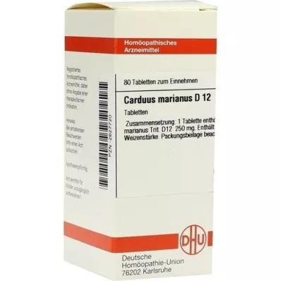 CARDUUS MARIANUS D 12 tablet, 80 ks