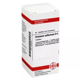 CHININUM SULFURICUM D 4 tablety, 80 ks