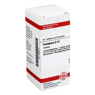 CINNABARIS D 12 tablet, 80 ks CINNABARIS D 12 tablet, 80 ks