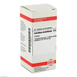 COBALTUM METALLICUM D 6 tablet, 80 ks