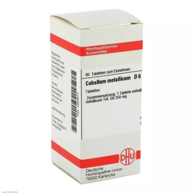 COBALTUM METALLICUM D 6 tablet, 80 ks