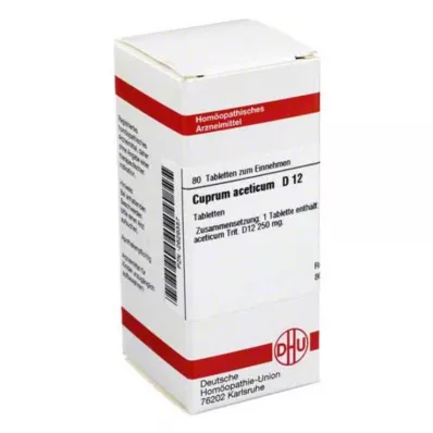 DHU Cuprum aceticum D 12 tablet, 80 ks