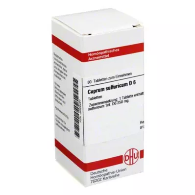 DHU Cuprum sulfuricum D 6 tablet, 80 ks