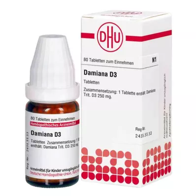 Damiana D3 tablety (80 kusů)