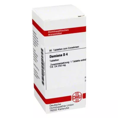 DHU Damiana D 4 tablety, 80 ks DHU Damiana D 4 tablety, 80 ks