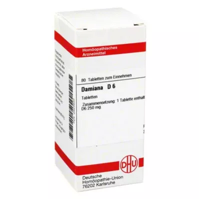 DHU Damiana D 6 tablet, 80 ks