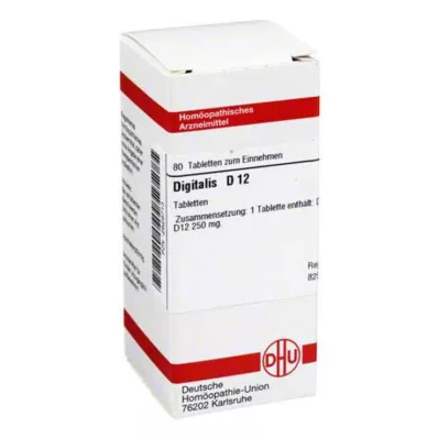 DHU Digitalis D 12 tablet, 80 ks DHU Digitalis D 12 tablet, 80 ks