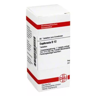 EUPHRASIA D 12 tablet, 80 ks