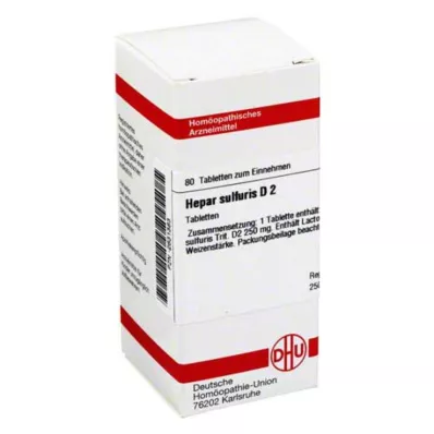DHU Hepar sulfuris D 2 tablety, 80 ks