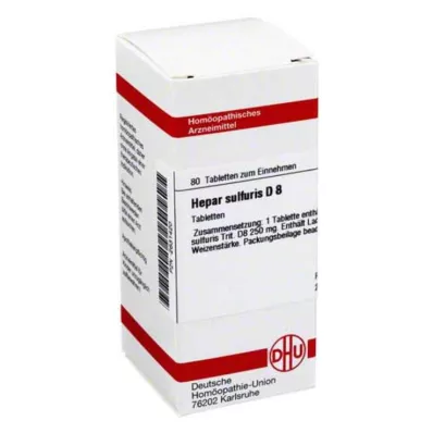 DHU Hepar sulfuris D 8 tablet, 80 ks DHU Hepar sulfuris D 8 tablet, 80 ks