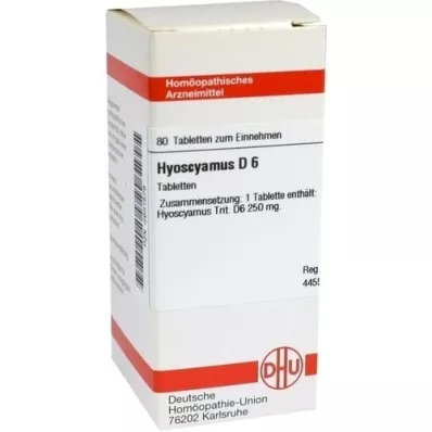 HYOSCYAMUS D 6 tablet, 80 ks