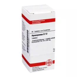 HYOSCYAMUS D 12 tablet, 80 ks