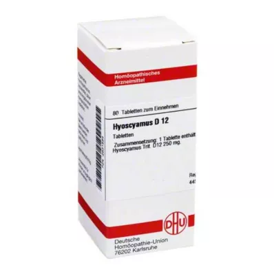 DHU Hyoscyamus D 12 tablet, 80 ks