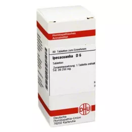 IPECACUANHA D 6 tablet, 80 ks