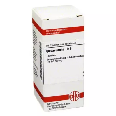 IPECACUANHA D 6 tablet, 80 ks