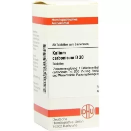 KALIUM CARBONICUM D 30 tablet, 80 ks