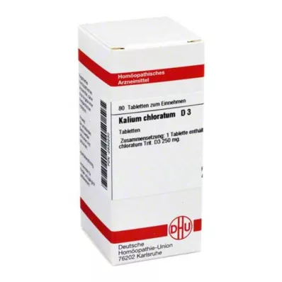 KALIUM CHLORATUM D 3 tablety, 80 ks