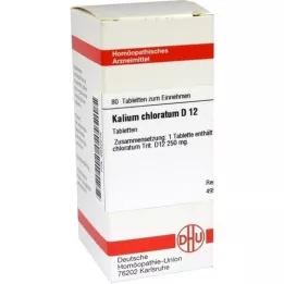 KALIUM CHLORATUM D 12 tablet, 80 ks