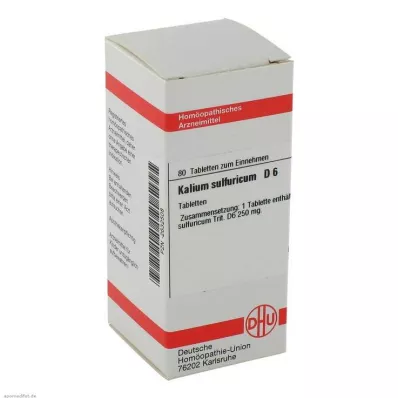DHU Kalium sulfuricum D 6 tablet, 80 ks