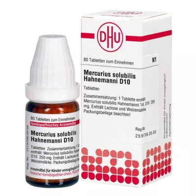 Mercurius Solub.D10 tablet Hahnemann (80 kusů)